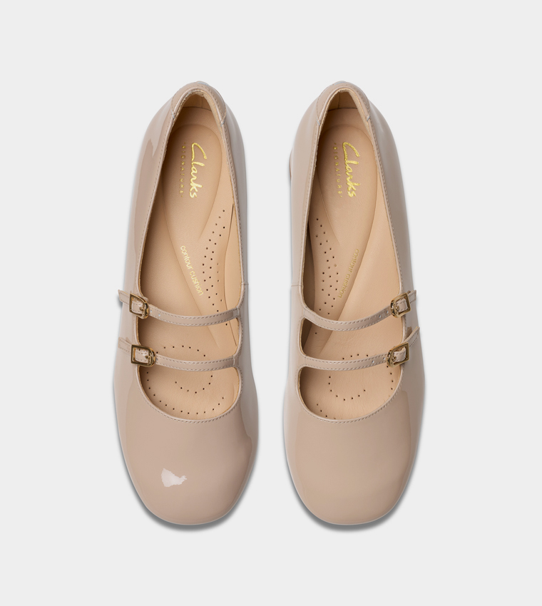 DAISS30 SHINE Buckle Detail Mary Jane Pumps