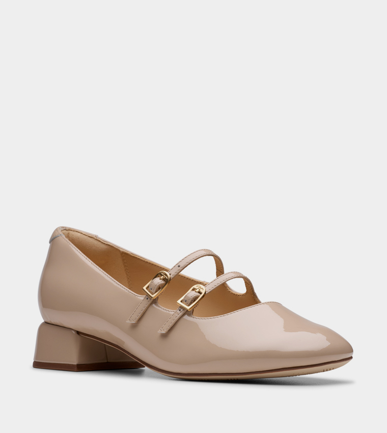 DAISS30 SHINE Buckle Detail Mary Jane Pumps