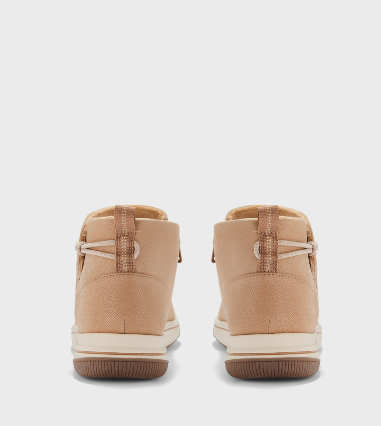 BRINKLEY Textured Ankle Boots