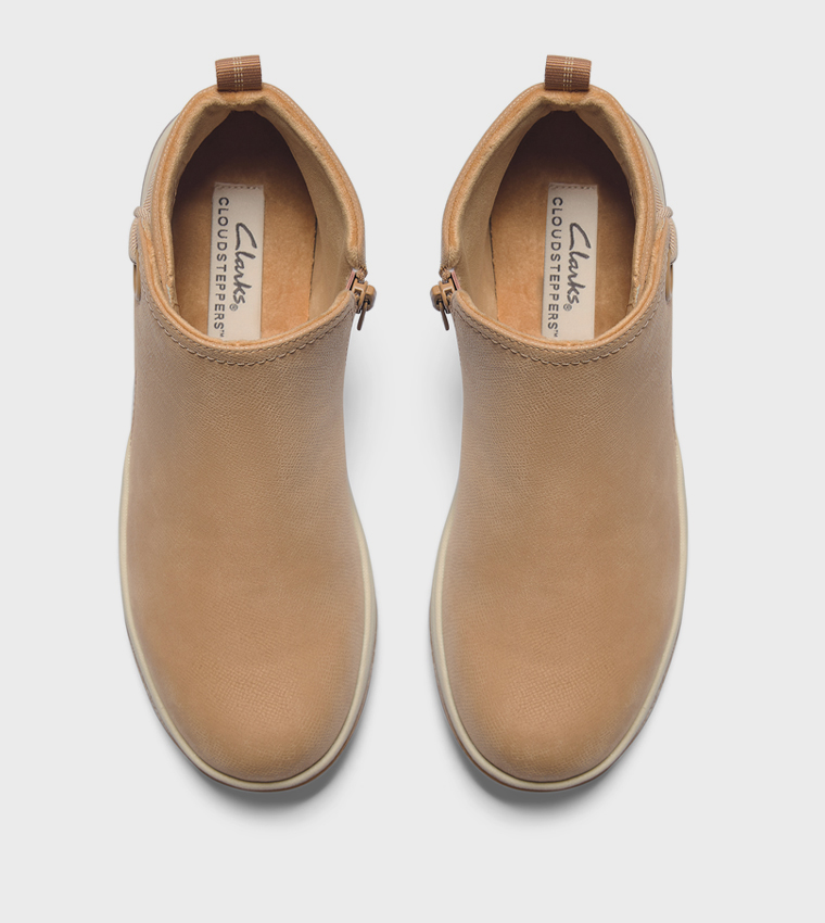 BRINKLEY Textured Ankle Boots