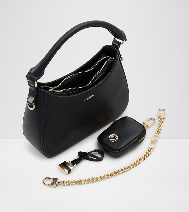 Buy Aldo CLARIONA Logo Detail Shoulder Bag With Pouch In Black 6thStreet Qatar