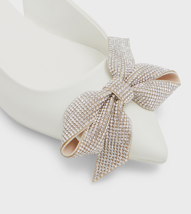 CLARISE Embellished Slingback Flat Shoes