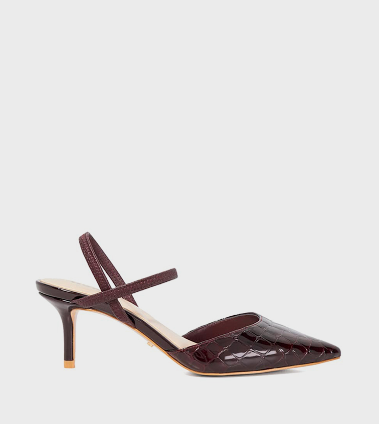CLASSICAL Textured Pointed Toe Pumps