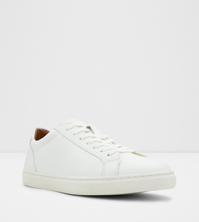 Aldo white leather sneakers on sale
