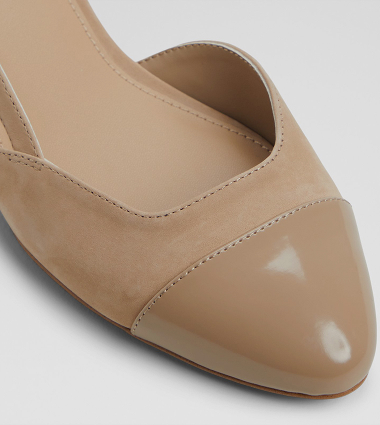 CLEMENTINNE Cap Toe Mule Pumps