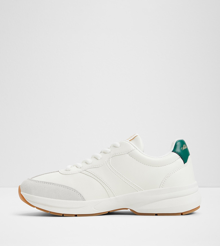CLUBCHIC Textured Lace-Up Sneakers