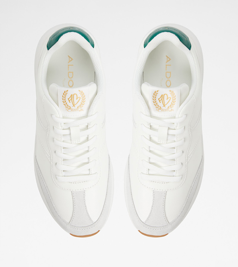 CLUBCHIC Textured Lace-Up Sneakers