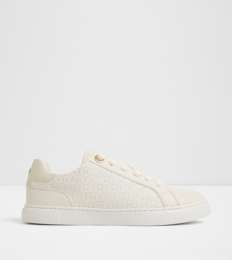 CLUBLUX Embroidered Lace Up Sneakers