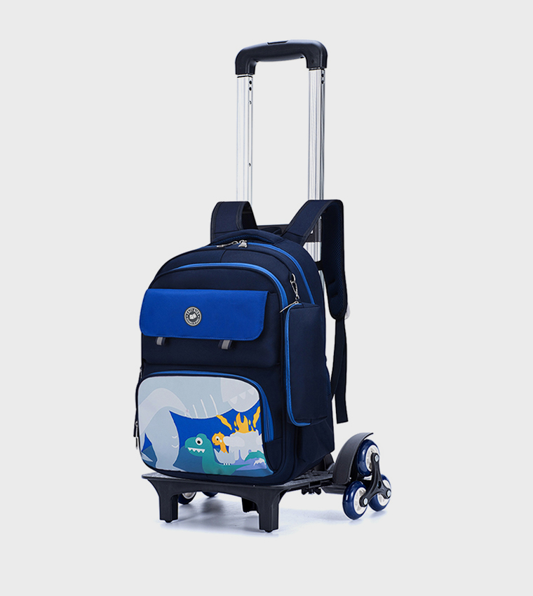 Dino Backpack with Universal Trolley and Pencil Case