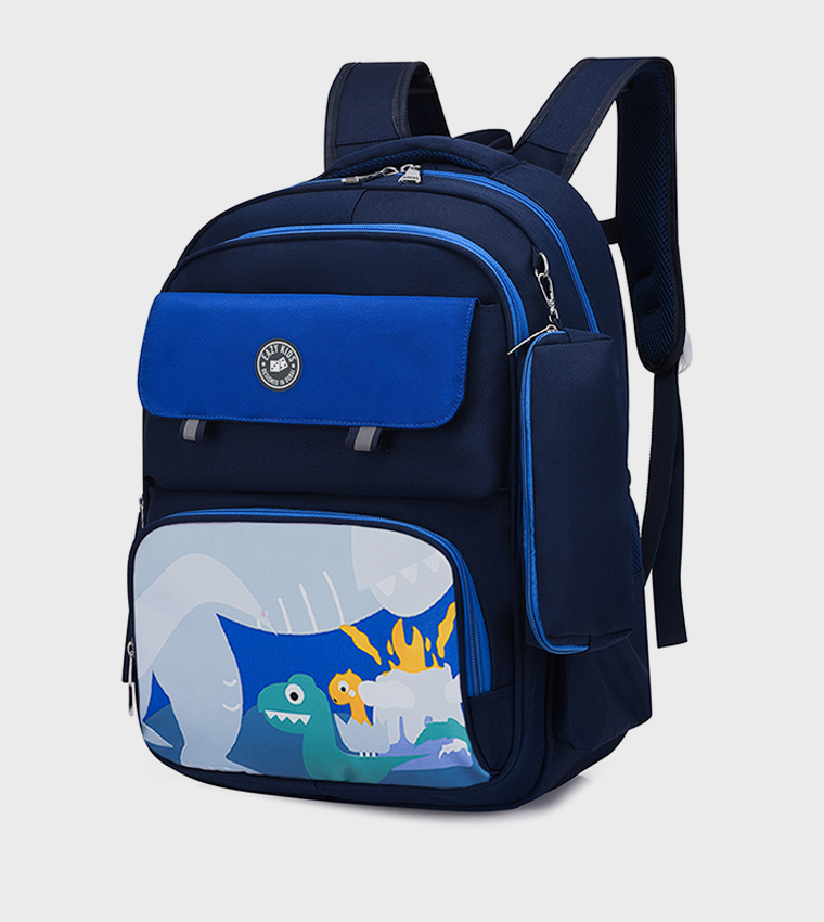 Dino Backpack with Universal Trolley and Pencil Case