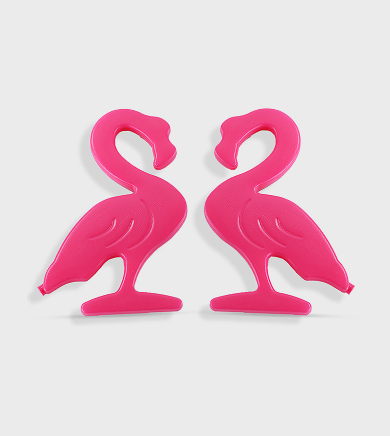 Insulated Lunch Bag with Thermo Box & 4 Piece Flamingo Ice Pack Set