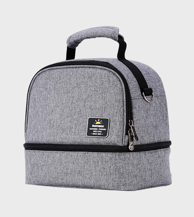 Insulated Lunch Bag with 4 Piece Penguin Ice Pack Set