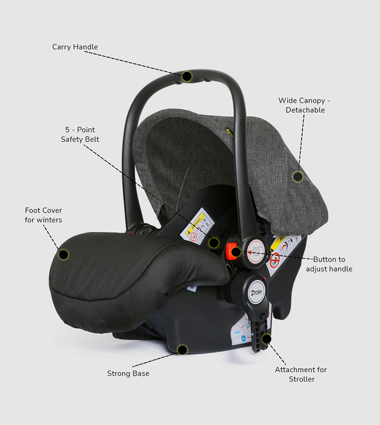3-in-1 Pram Stroller and Infant Car Seat Bundle