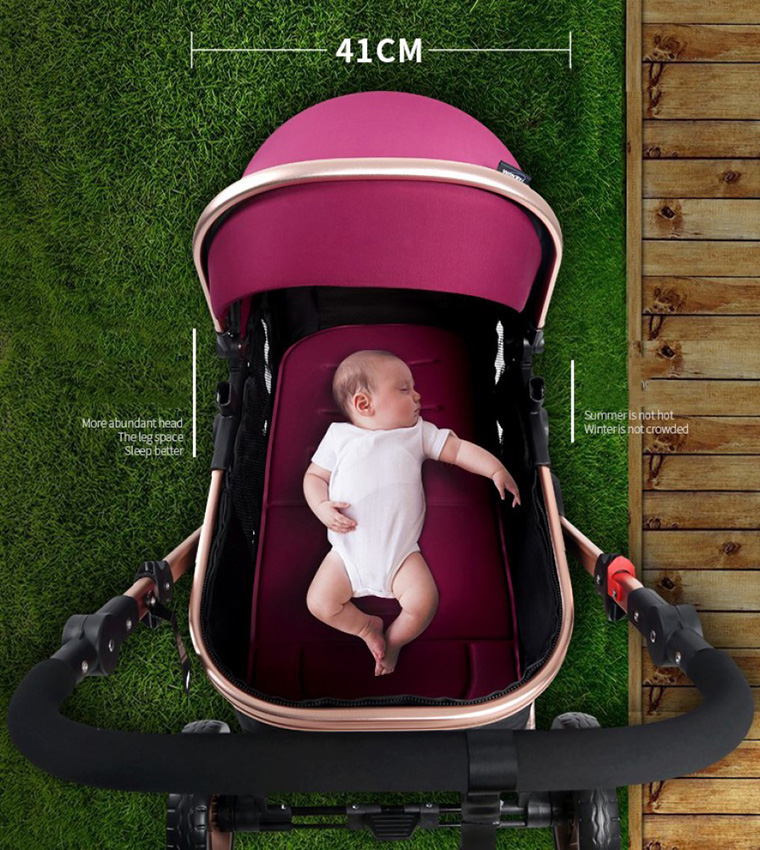 3-in-1 Pram Stroller + Infant Car Seat