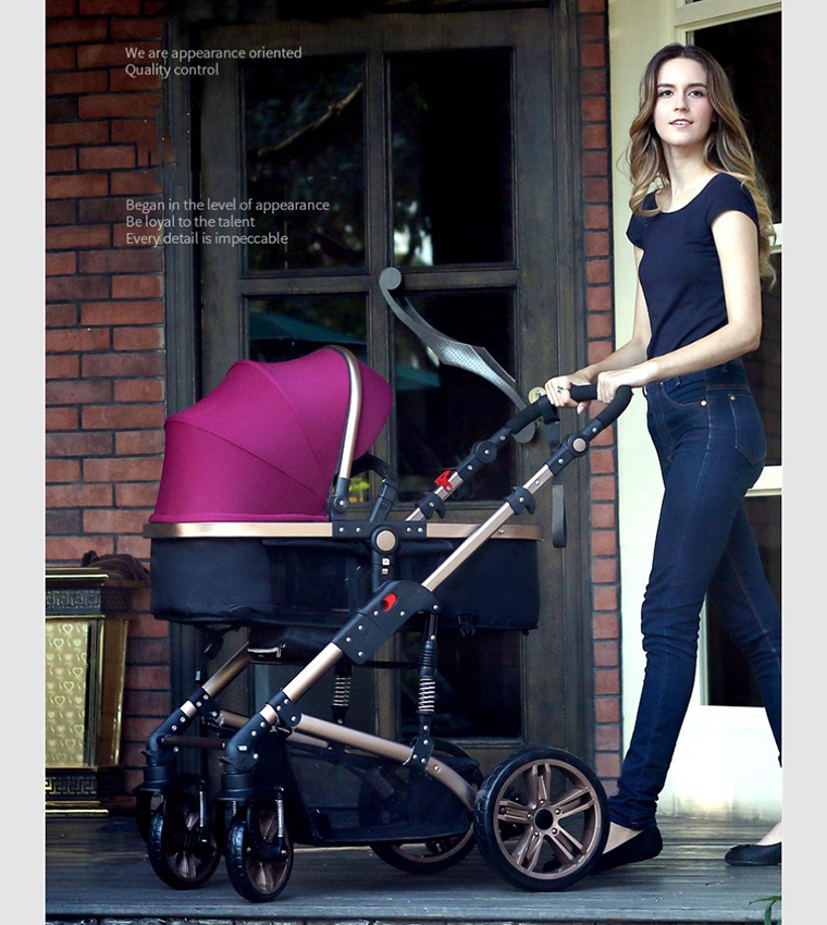 3-in-1 Pram Stroller + Infant Car Seat