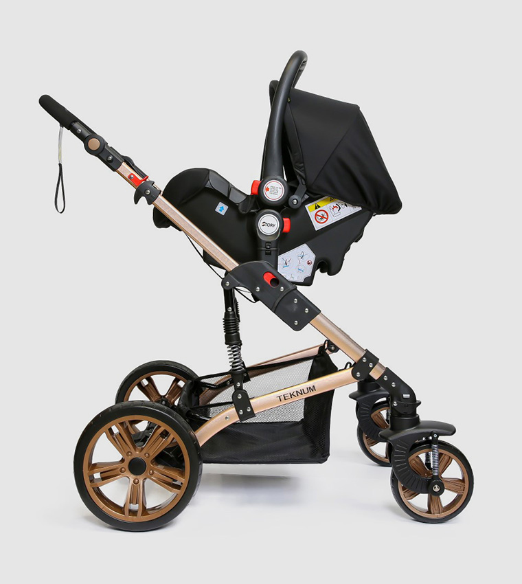 3-in-1 Pram Stroller + Infant Car Seat