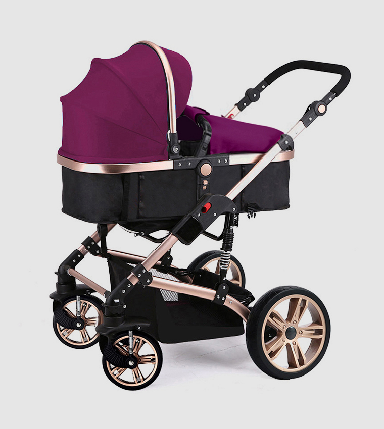 3 In 1 Pram Stroller with Fashion Diaper Tote Bag