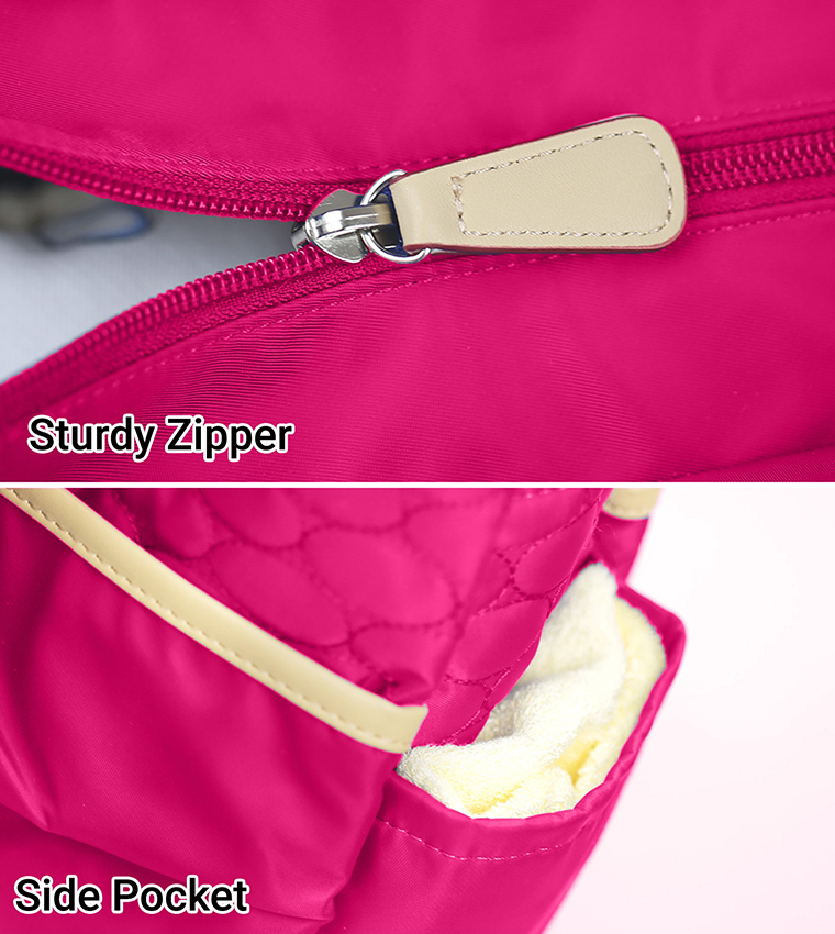 3 In 1 Pram Stroller with Fashion Diaper Tote Bag