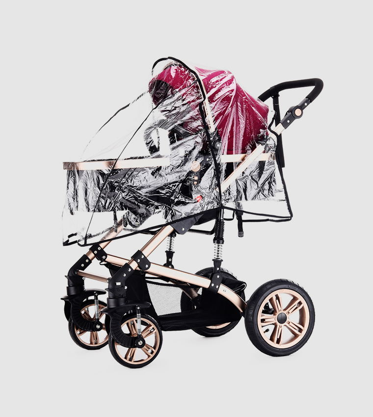 3 In 1 Pram Stroller with Fashion Diaper Tote Bag