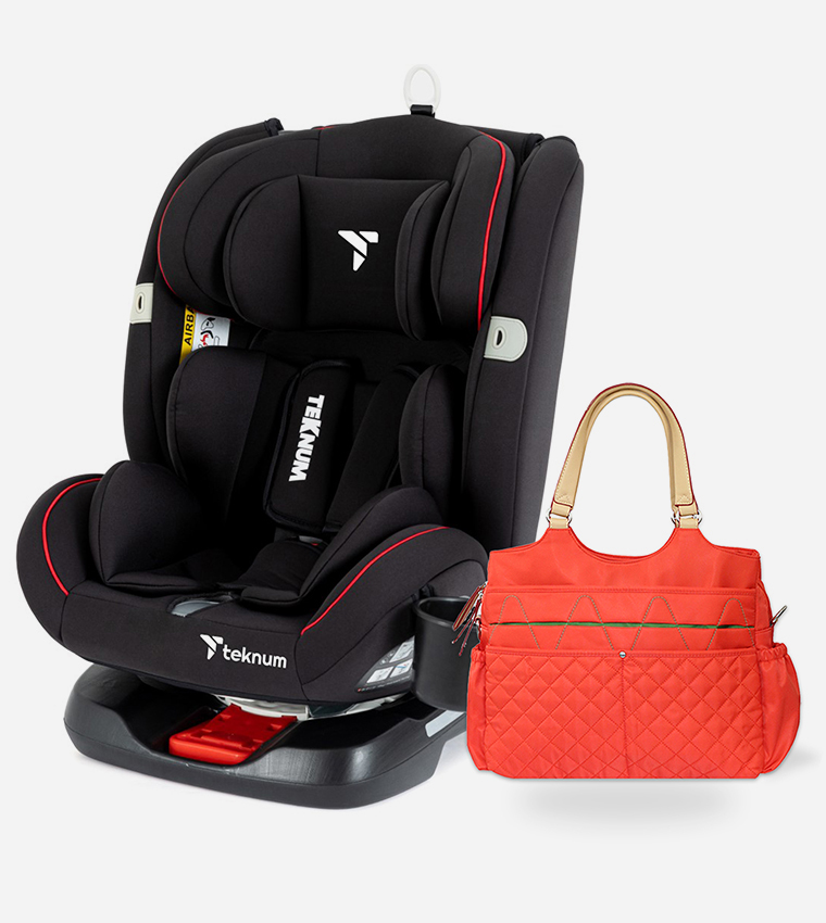 Evolve 360 Car Seat with Fashion Diaper Bag