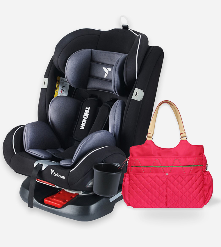 Evolve 360 Car Seat with Fashion Diaper Bag