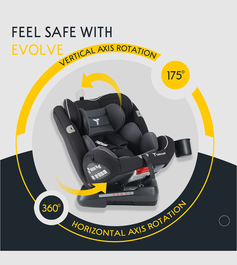 Evolve 360 Car Seat with Fashion Diaper Bag