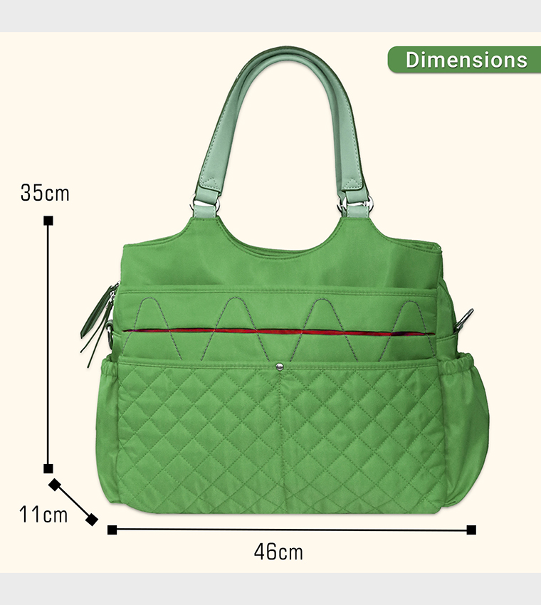 Stroller with Rocker and Diaper Tote Bag Set