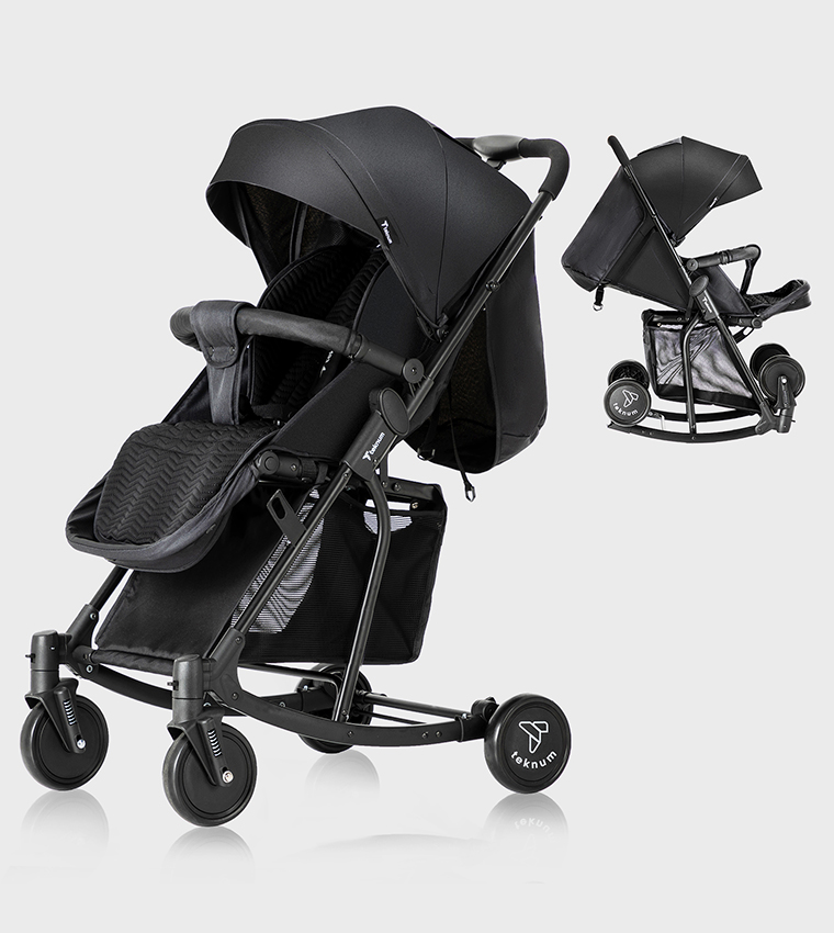 Stroller with Rocker and Diaper Tote Bag Set