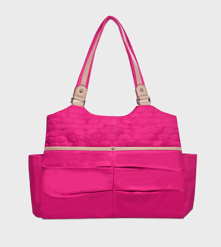Stroller with Rocker and Diaper Tote Bag Set