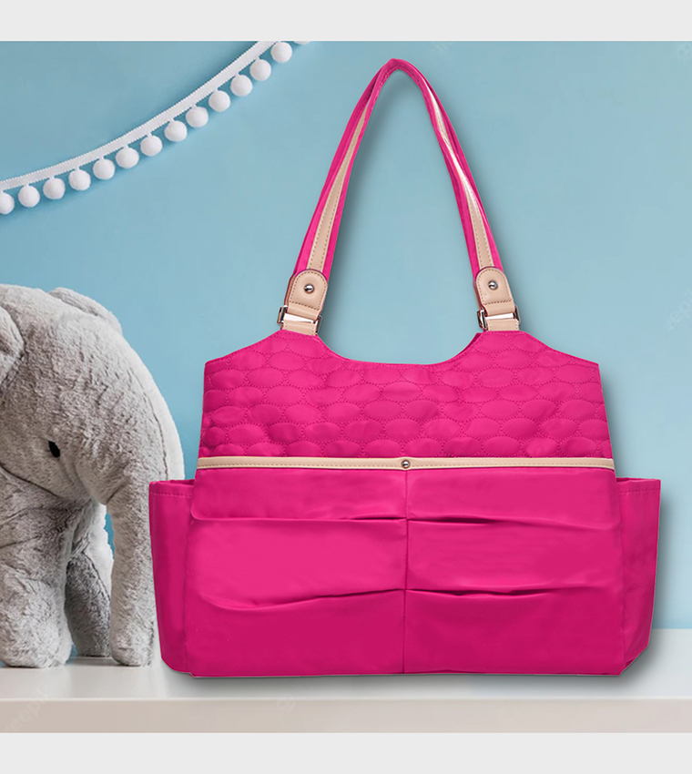 Stroller with Rocker and Diaper Tote Bag Set