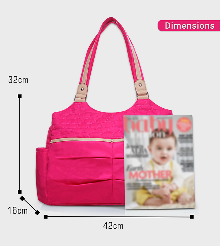 Stroller with Rocker and Diaper Tote Bag Set