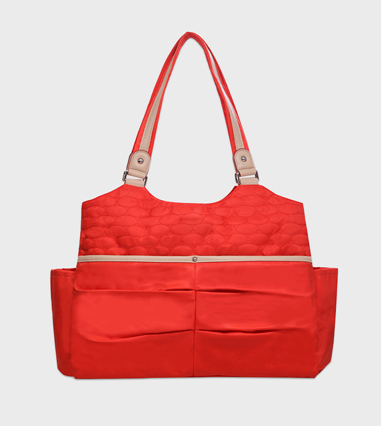 Stroller with Rocker and Diaper Tote Bag Set