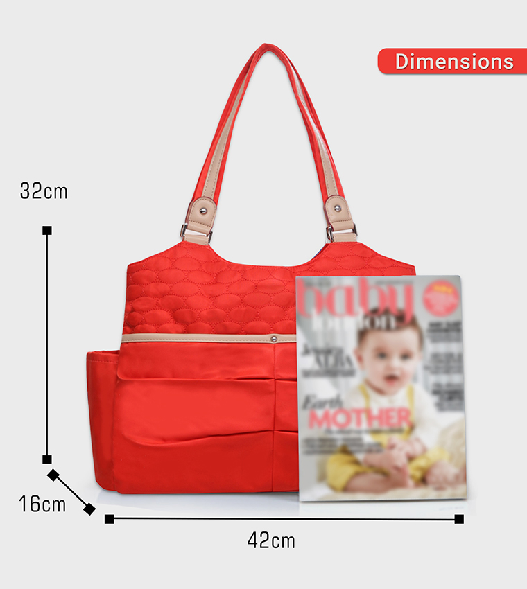 Stroller with Rocker and Diaper Tote Bag Set