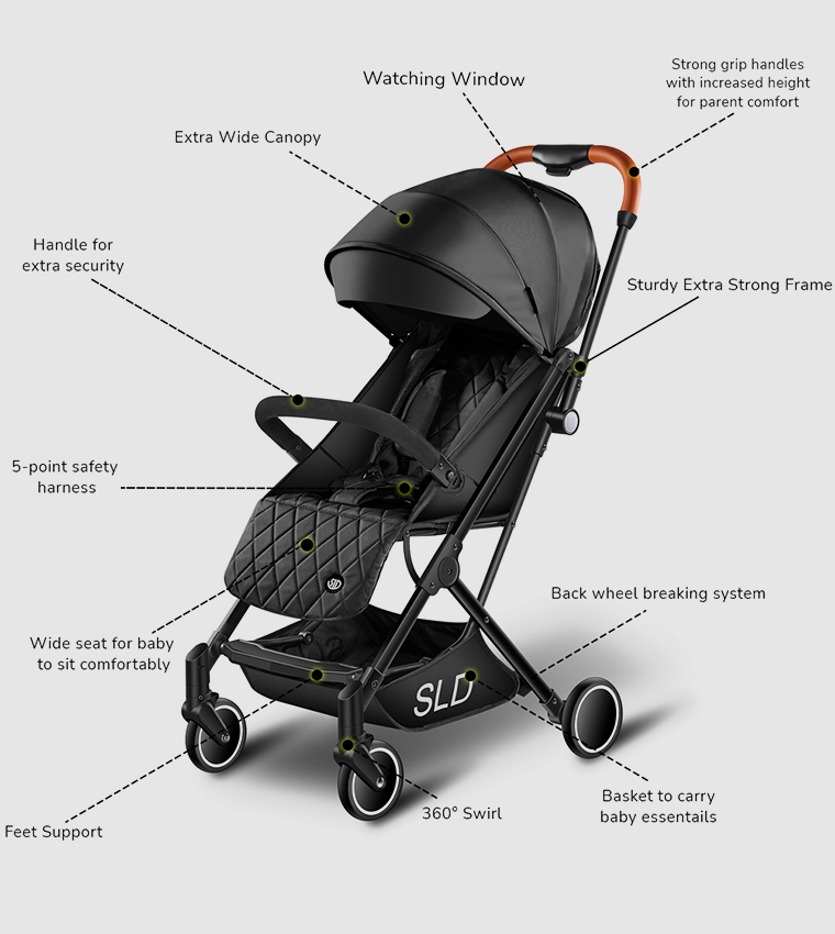 Travel Lite Stroller - SLD By with Styler Fashion Diaper Bag