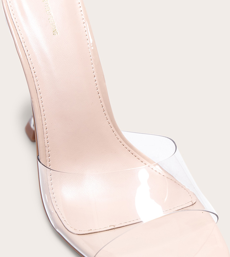 Solid Heeled Sandals