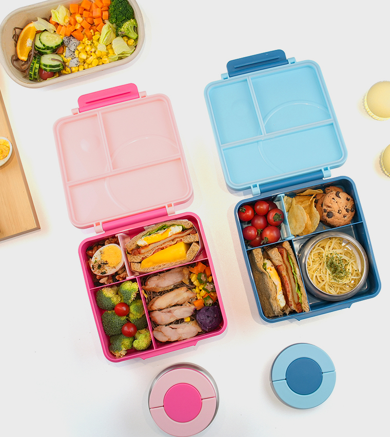 Jumbo Bento Lunch Box, Food Jar, Cutlery Set with Lunch Bag