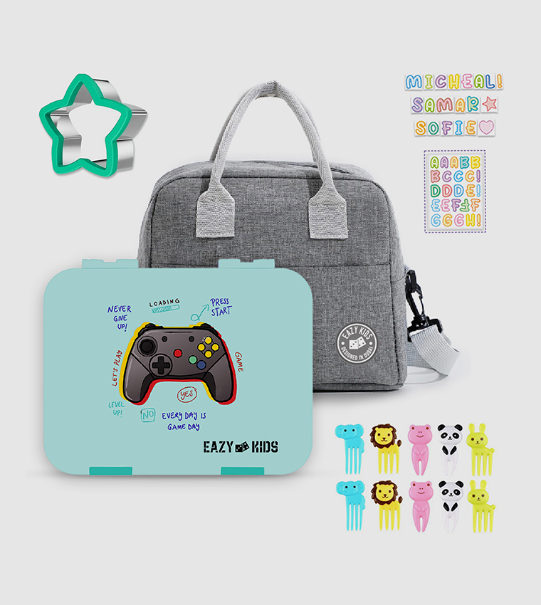 Play Station Bento Lunch Box with Lunch Bag