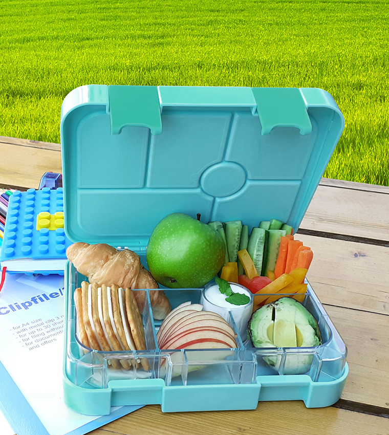 Eazy Kids - Bento Boxes w/ Insulated Lunch Bag - Jawsome Shark Blue