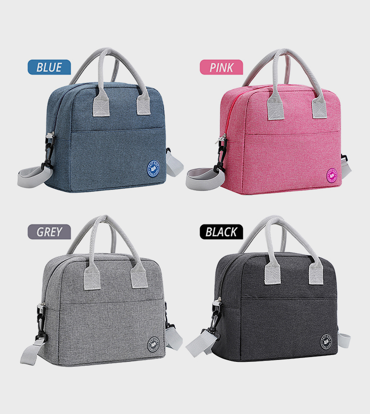 Its Girls Things Printed Bento Box with Insulated Lunch Bag and Cutter Set