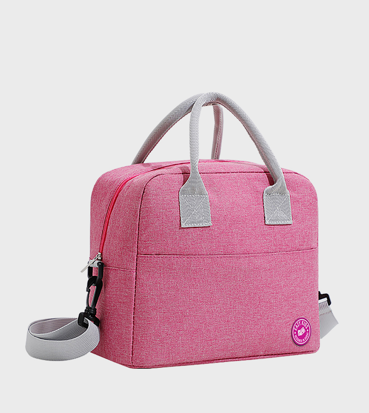 Its Girls Things Printed Bento Box with Insulated Lunch Bag and Cutter Set