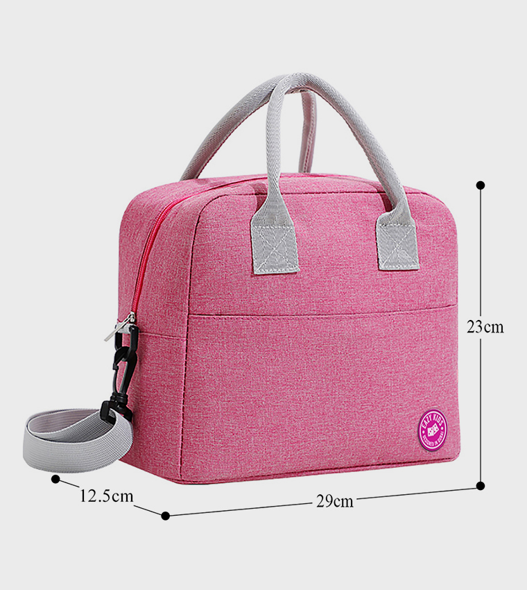 Its Girls Things Printed Bento Box with Insulated Lunch Bag and Cutter Set