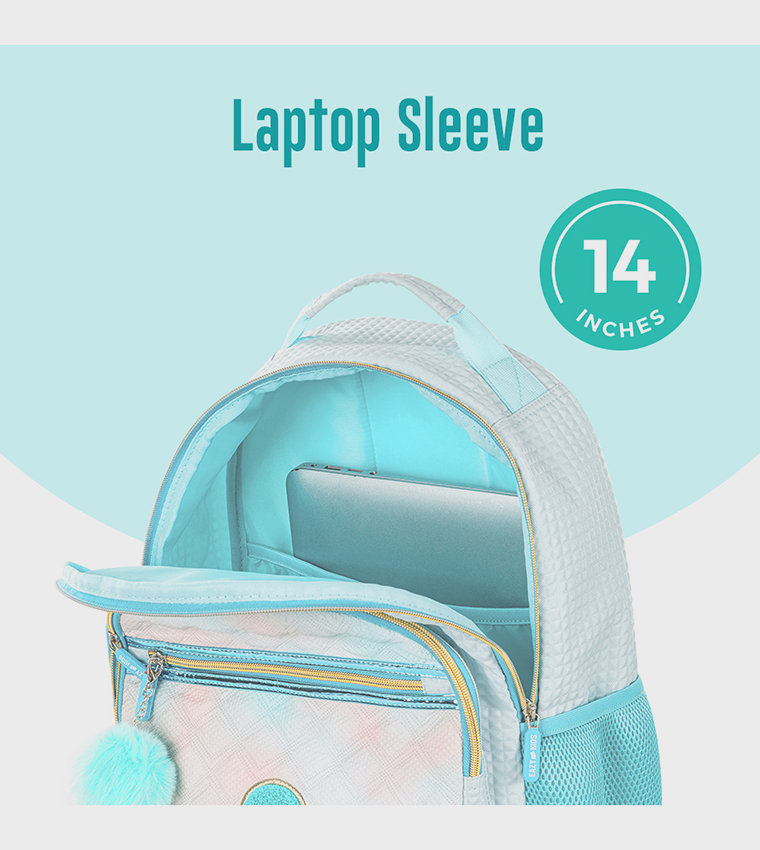 4-Piece Printed 18" 4 Wheel Trolley Backpack Set