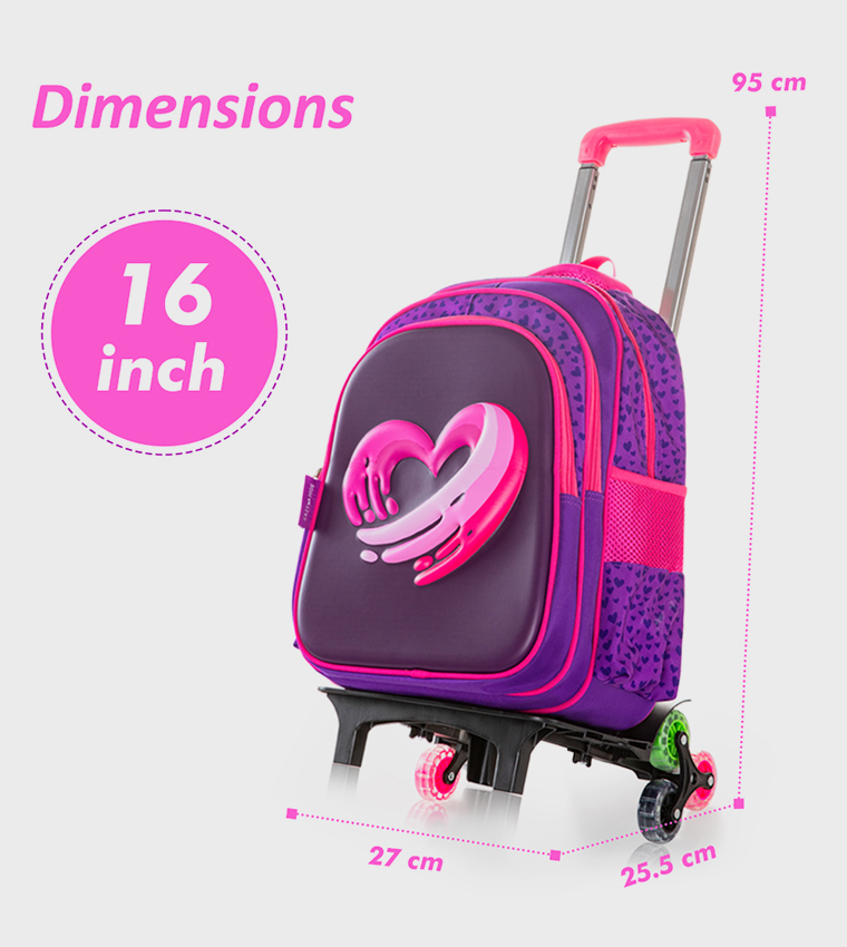 Printed 16" Trolley School Bag