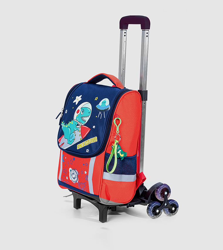 Dino in Space School Bag with Trolley