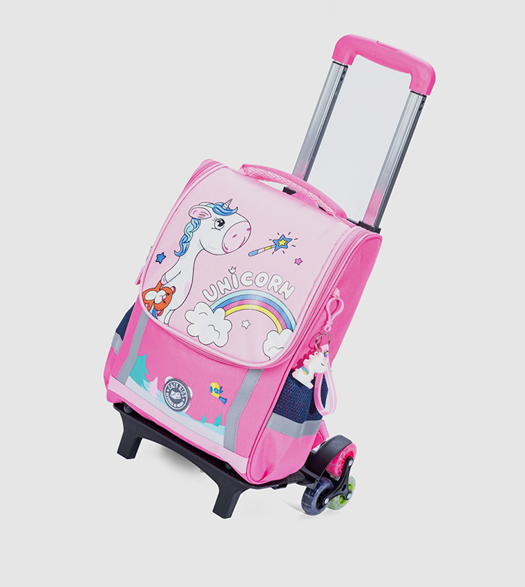 Unicorn School Bag  with Trolley