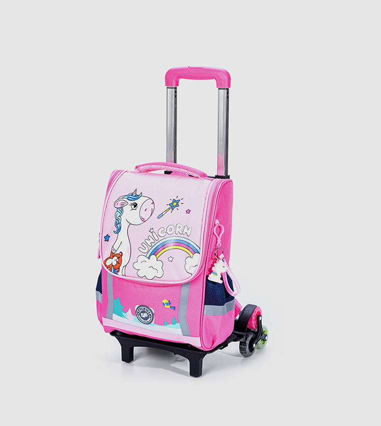 Unicorn School Bag  with Trolley