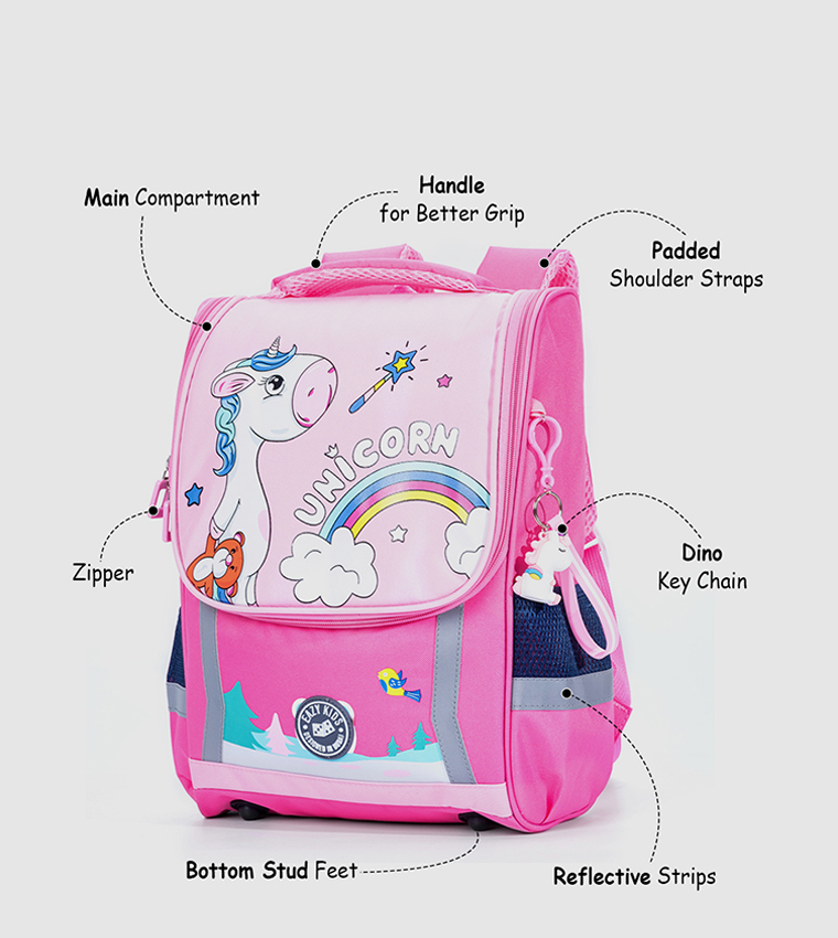 Unicorn School Bag  with Trolley