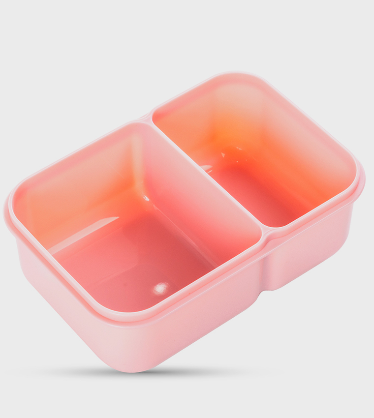 2 Compartment Bento Lunch Box and Water Bottle Set - Donut