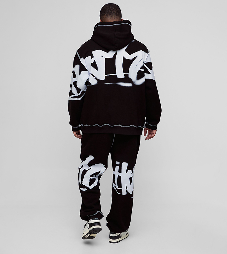 Plus & Tall Oversized Hooded Sweatsuit Set