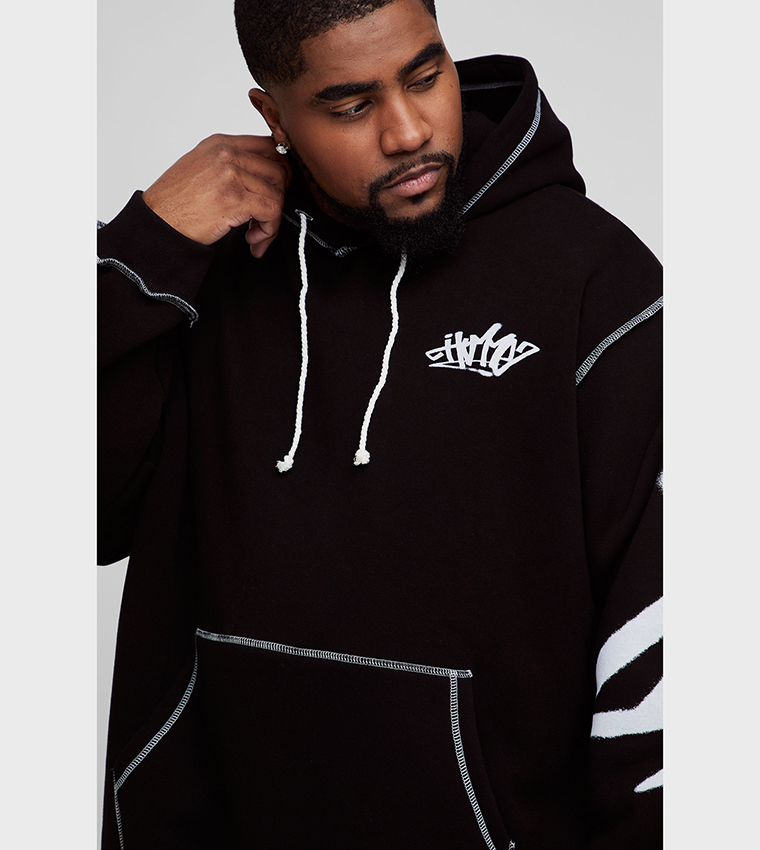 Plus & Tall Oversized Hooded Sweatsuit Set